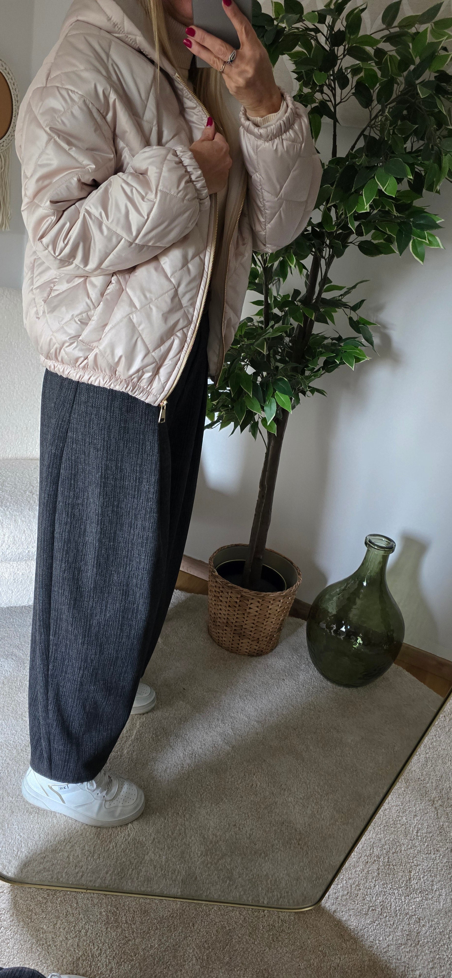 Veste doudoune beige