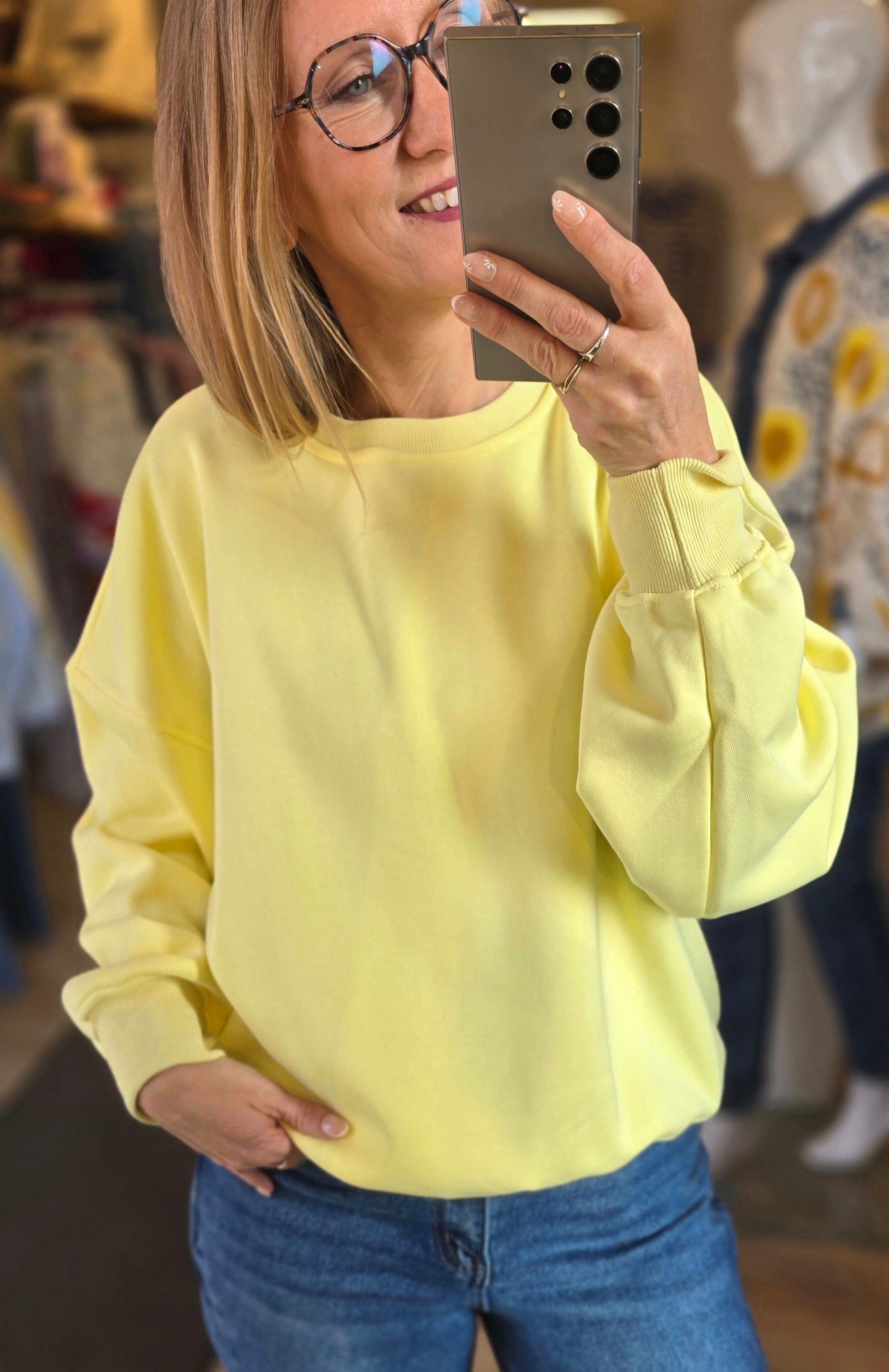 Sweat Uni molletonné