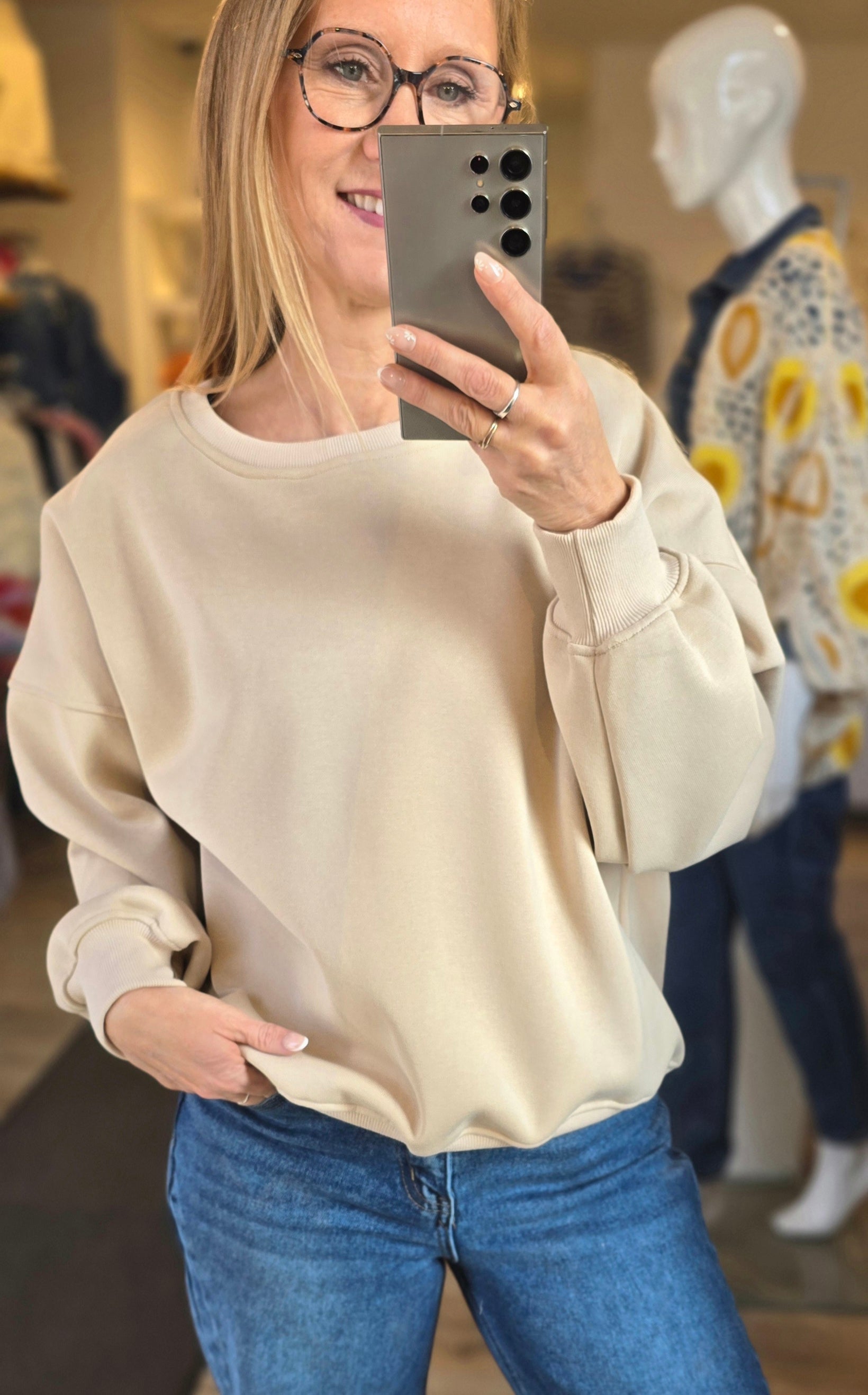 Sweat Uni molletonné