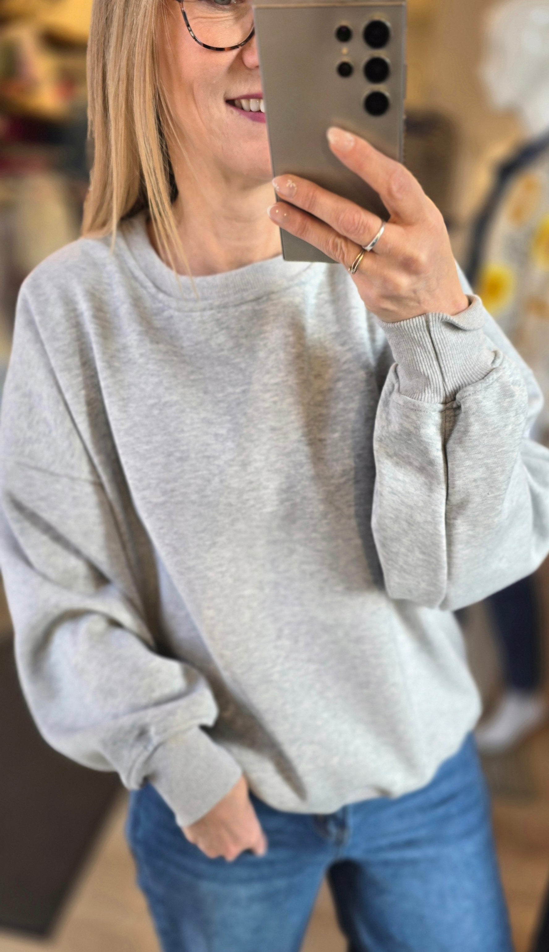 Sweat Uni molletonné