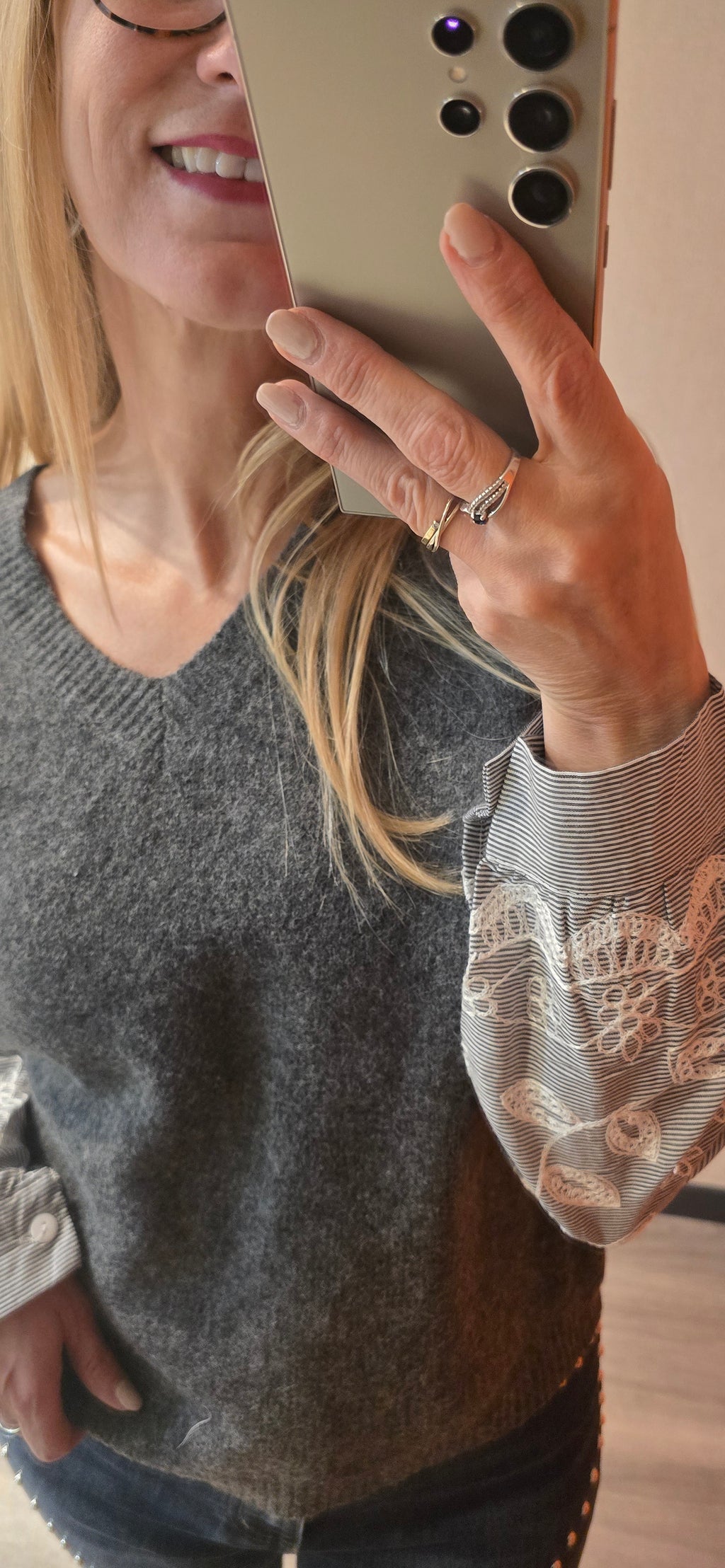 Pull/chemise gris
