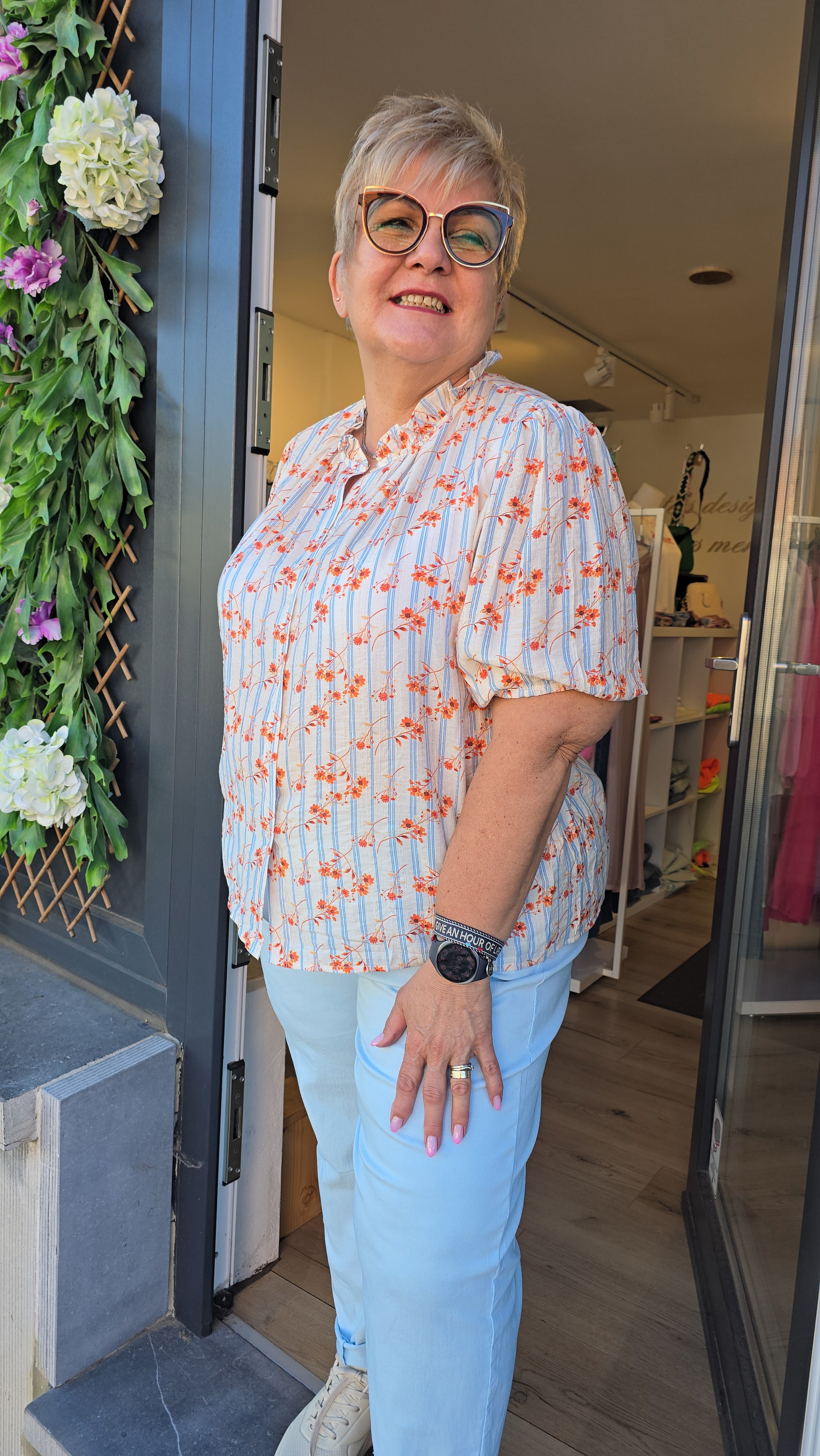 Blouse Mireille orangé