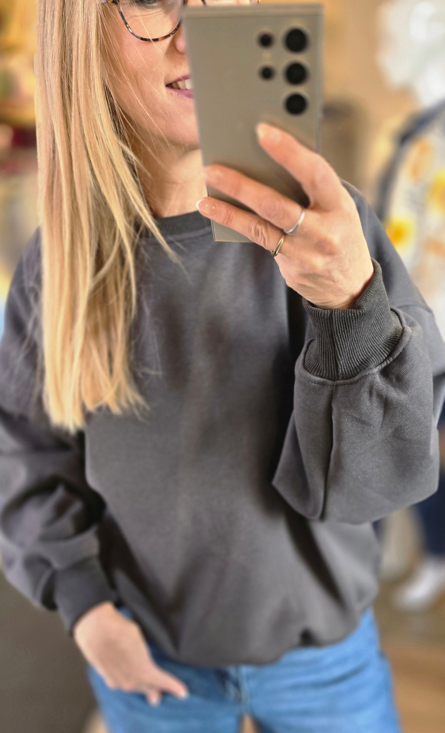 Sweat Uni molletonné