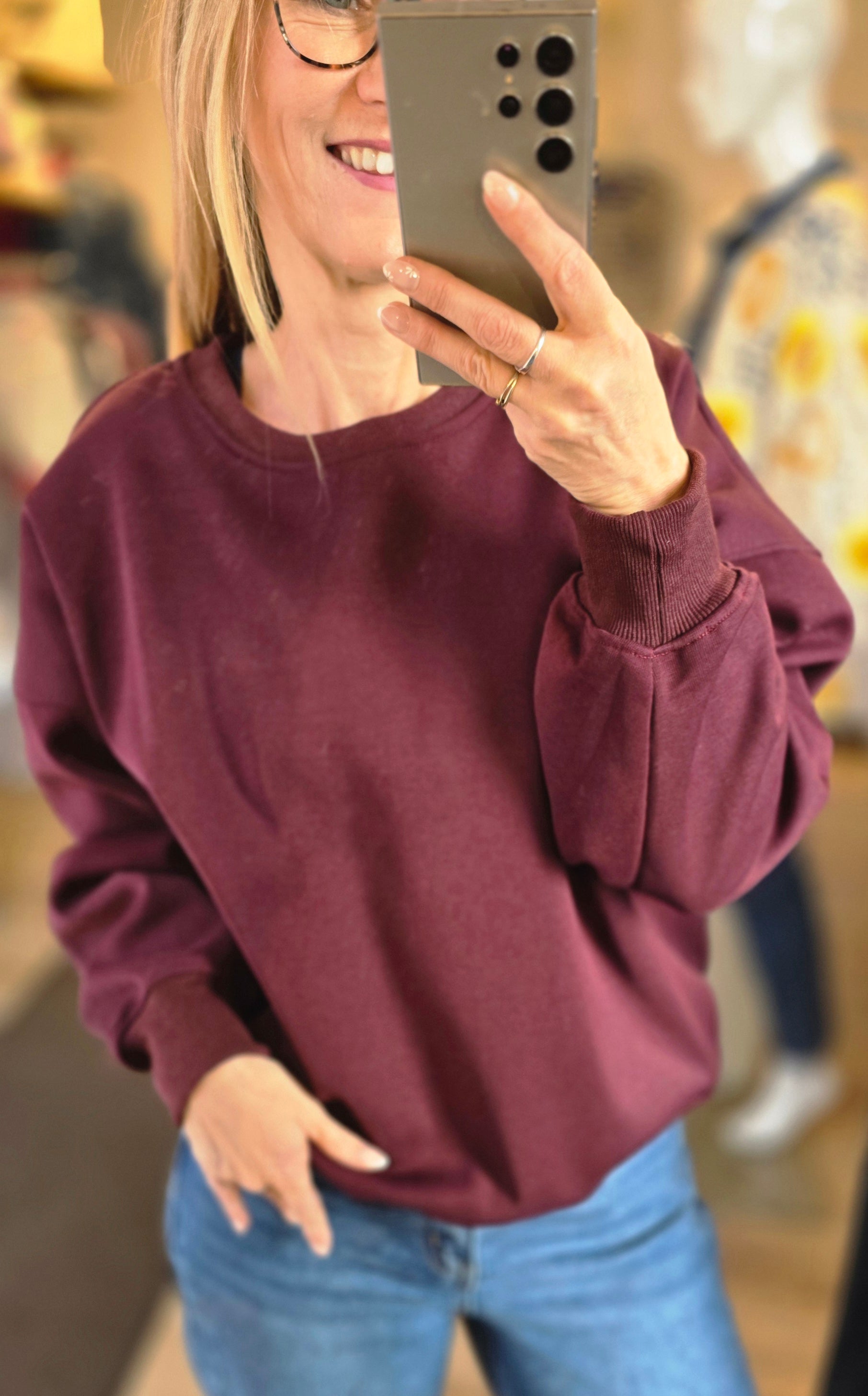 Sweat Uni molletonné