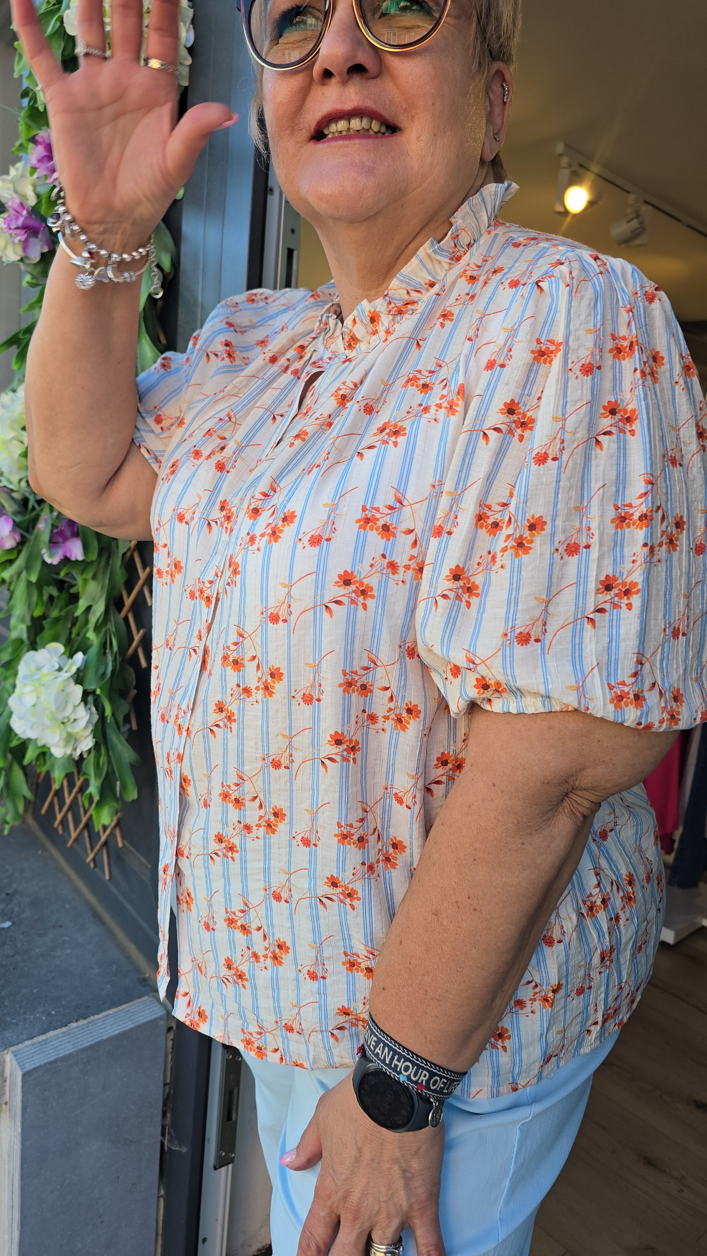 Blouse Mireille orangé