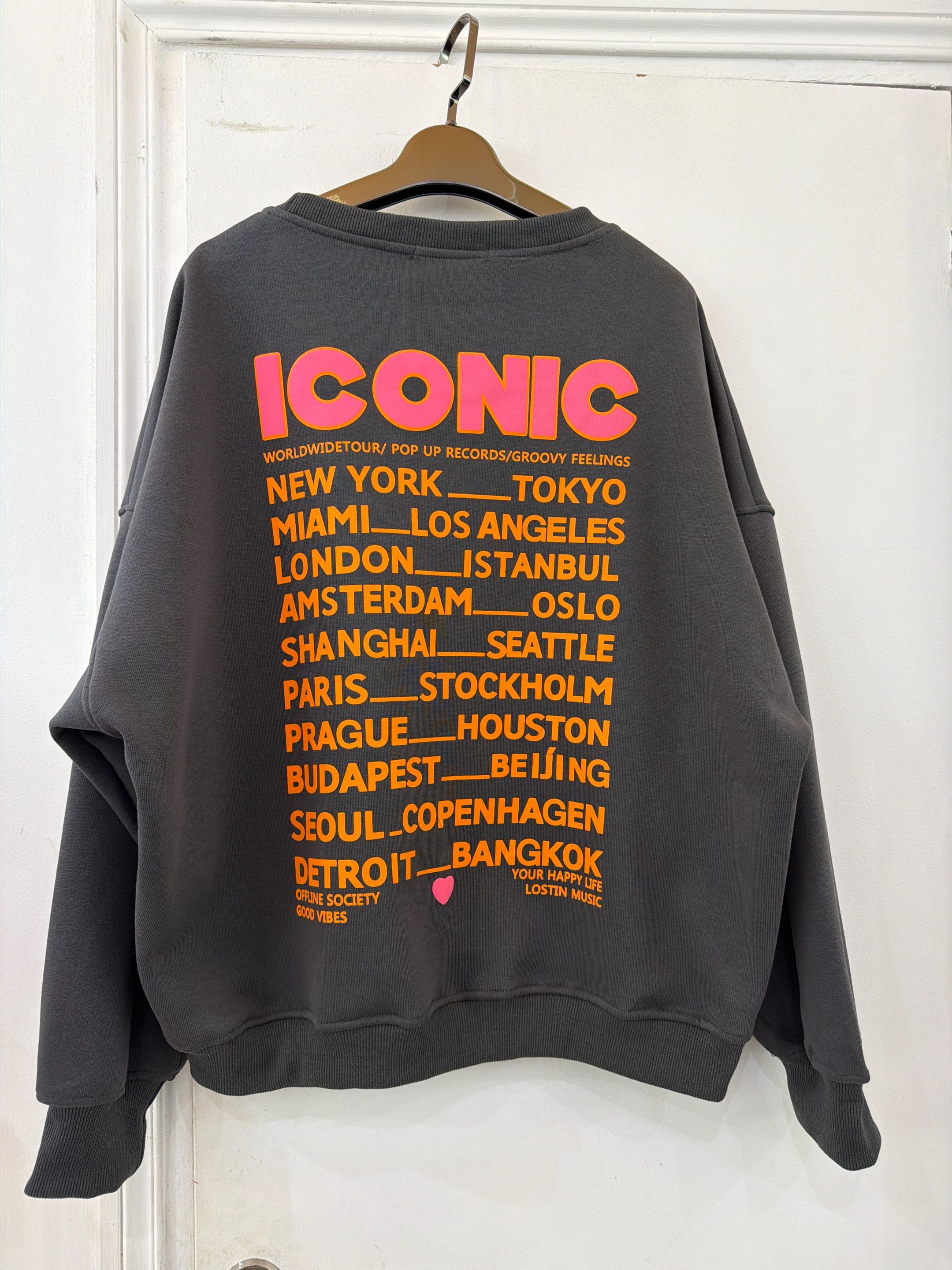 Sweat-iconic Gris foncé