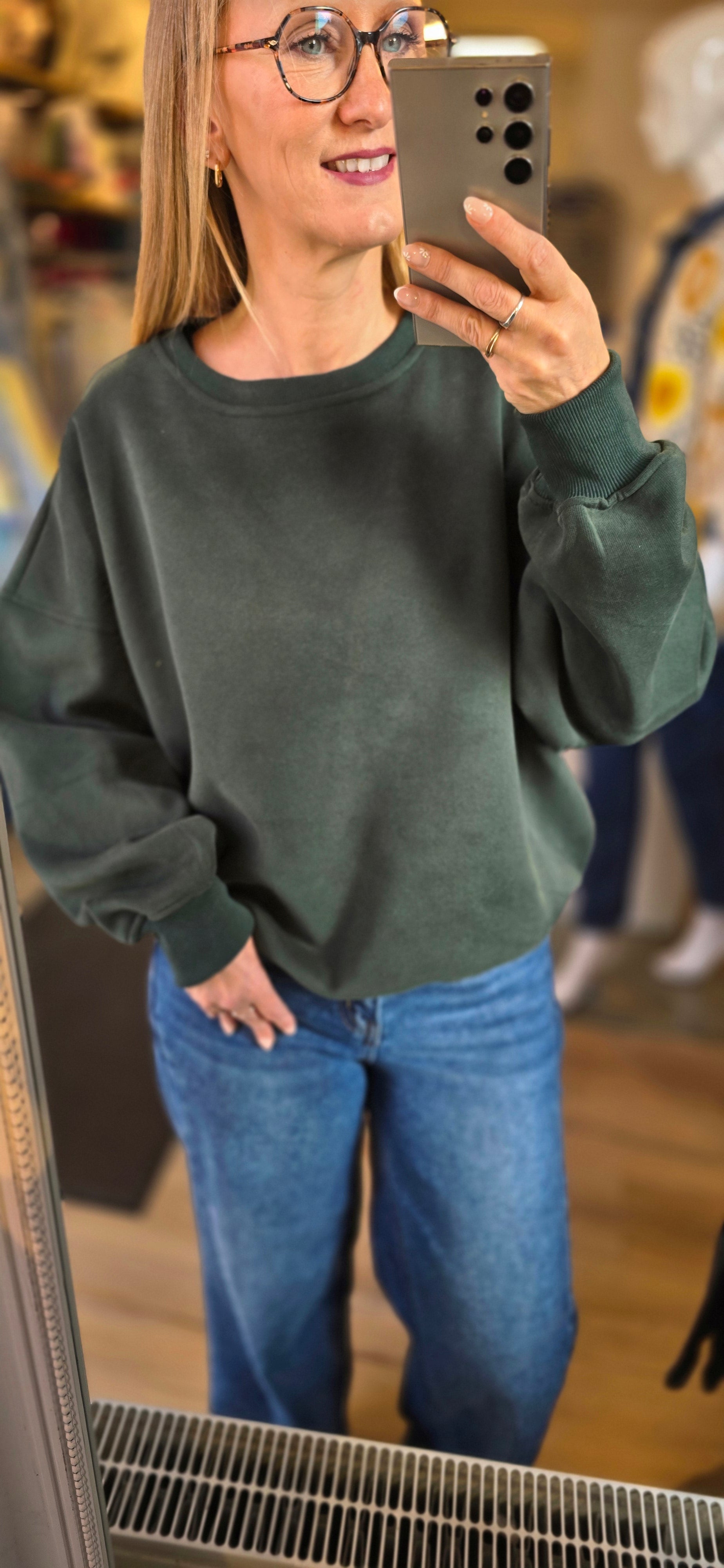 Sweat Uni molletonné