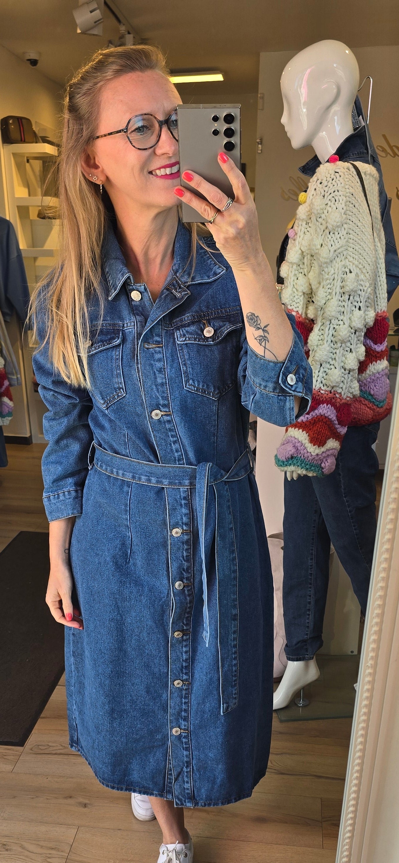 Robe en jeans