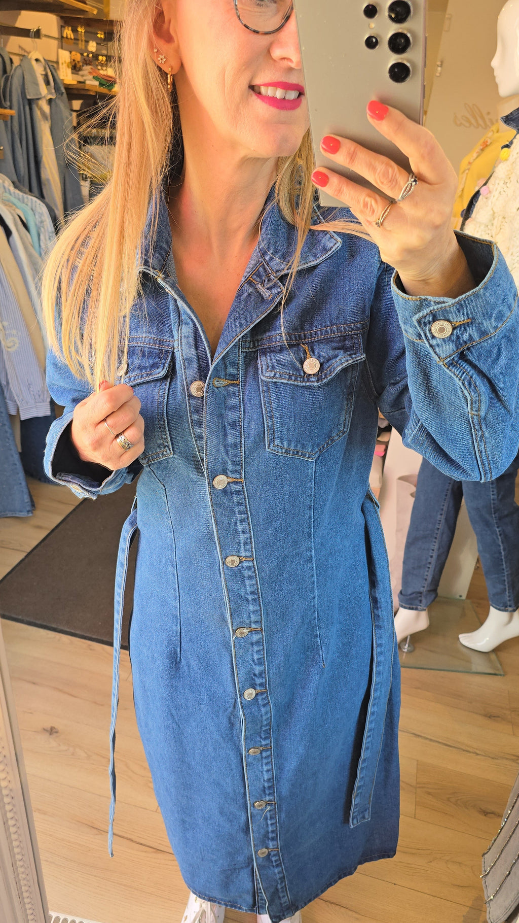 Robe en jeans