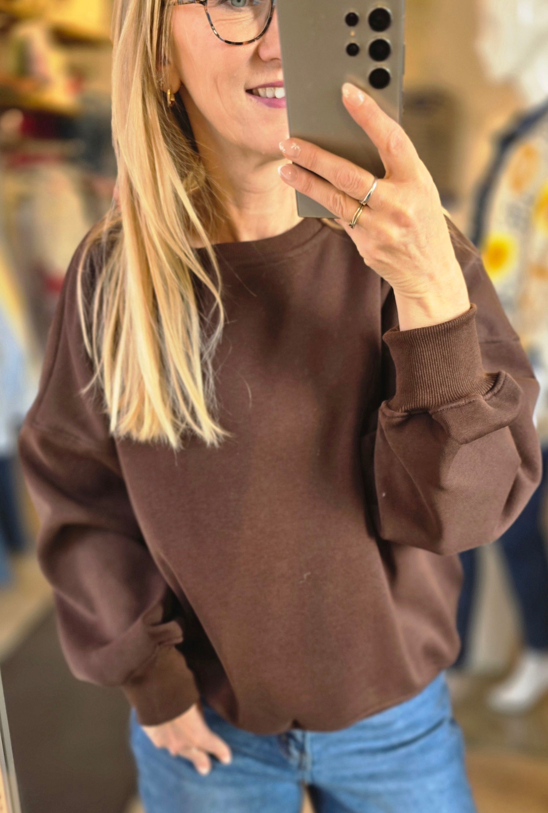 Sweat Uni molletonné