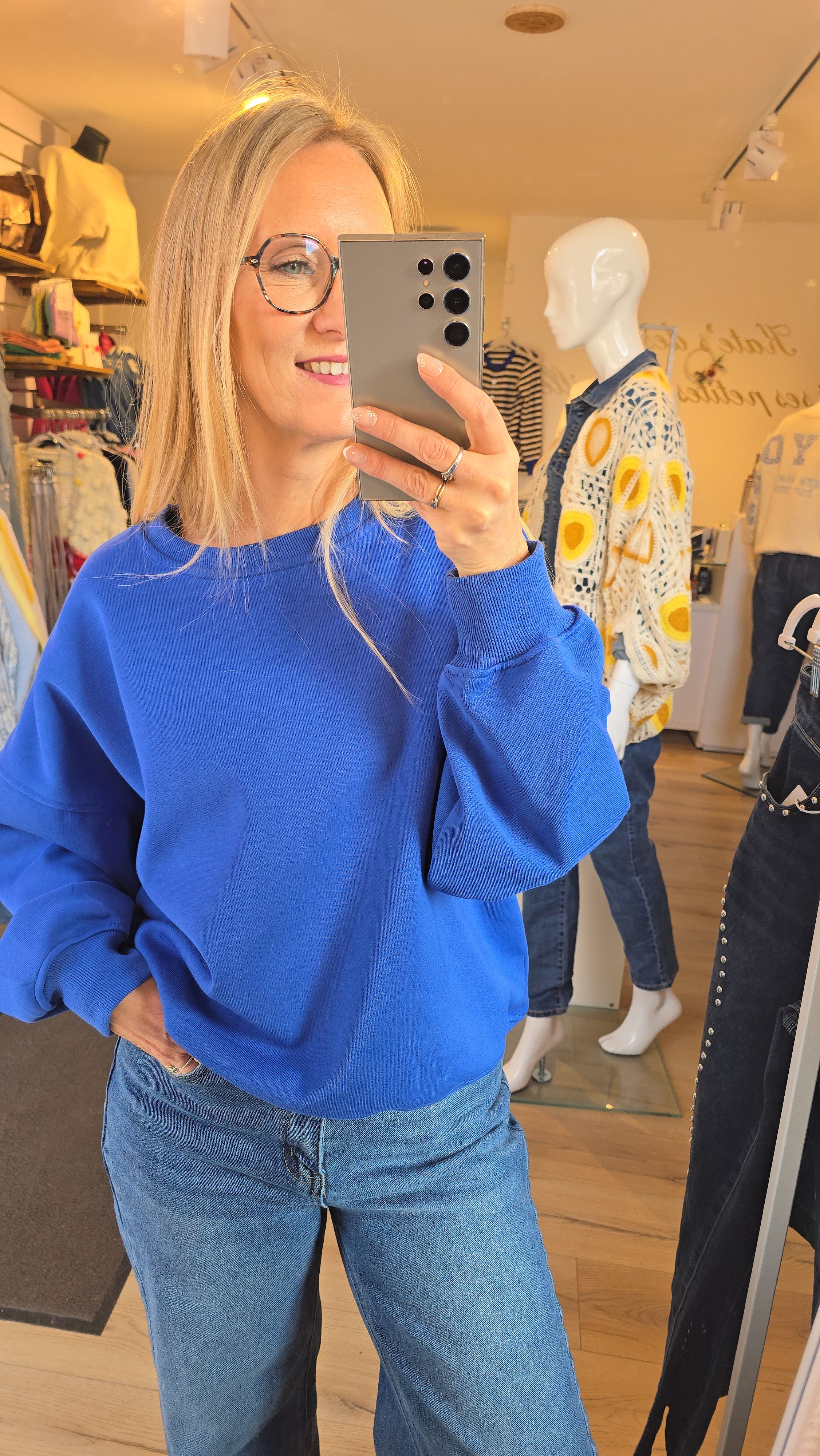 Sweat Uni molletonné